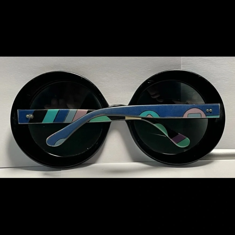 🔥 Vintage Emilio Pucci Sunglasses, 1960's Green Blue Purple/ Vivara Design Chic